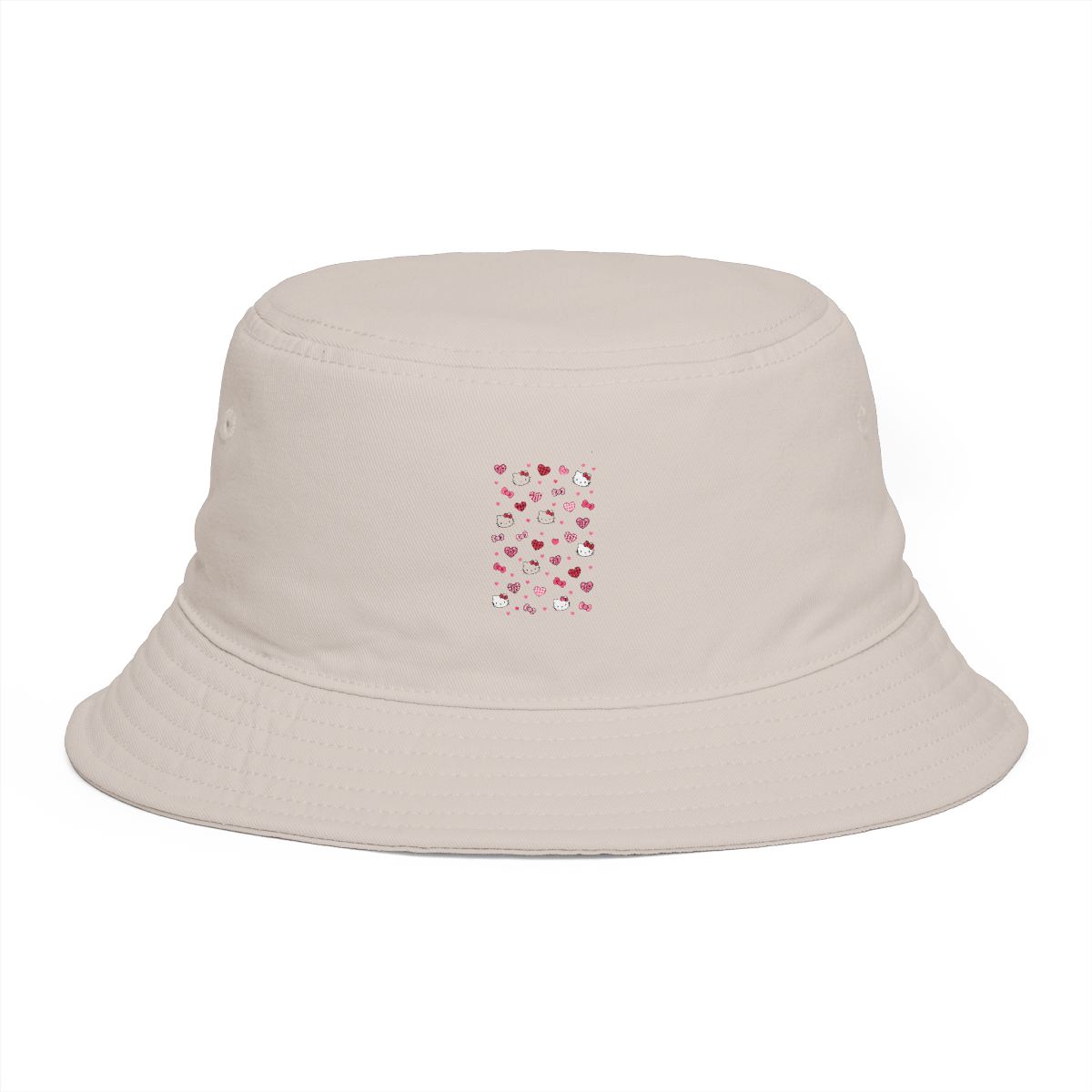 Sassy Woof Sanrio Hello Kitty Gingham Medium Pet Bucket Hat | Witch Hat Atelier - alternate angle 3, merchandise