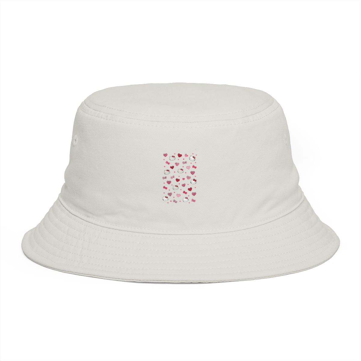 Sassy Woof Sanrio Hello Kitty Gingham Medium Pet Bucket Hat | Witch Hat Atelier - alternate angle 2, merchandise