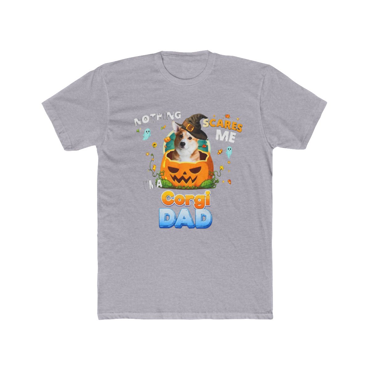 Nothing Scares Me Im A Corgi Dog Dad Witch Hat Lov T Shirt | Witch Hat Atelier - alternate angle 4, merchandise