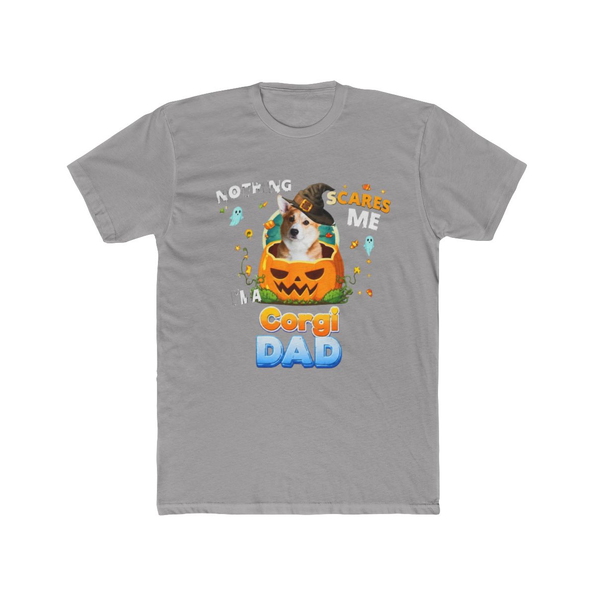 Nothing Scares Me Im A Corgi Dog Dad Witch Hat Lov T Shirt | Witch Hat Atelier