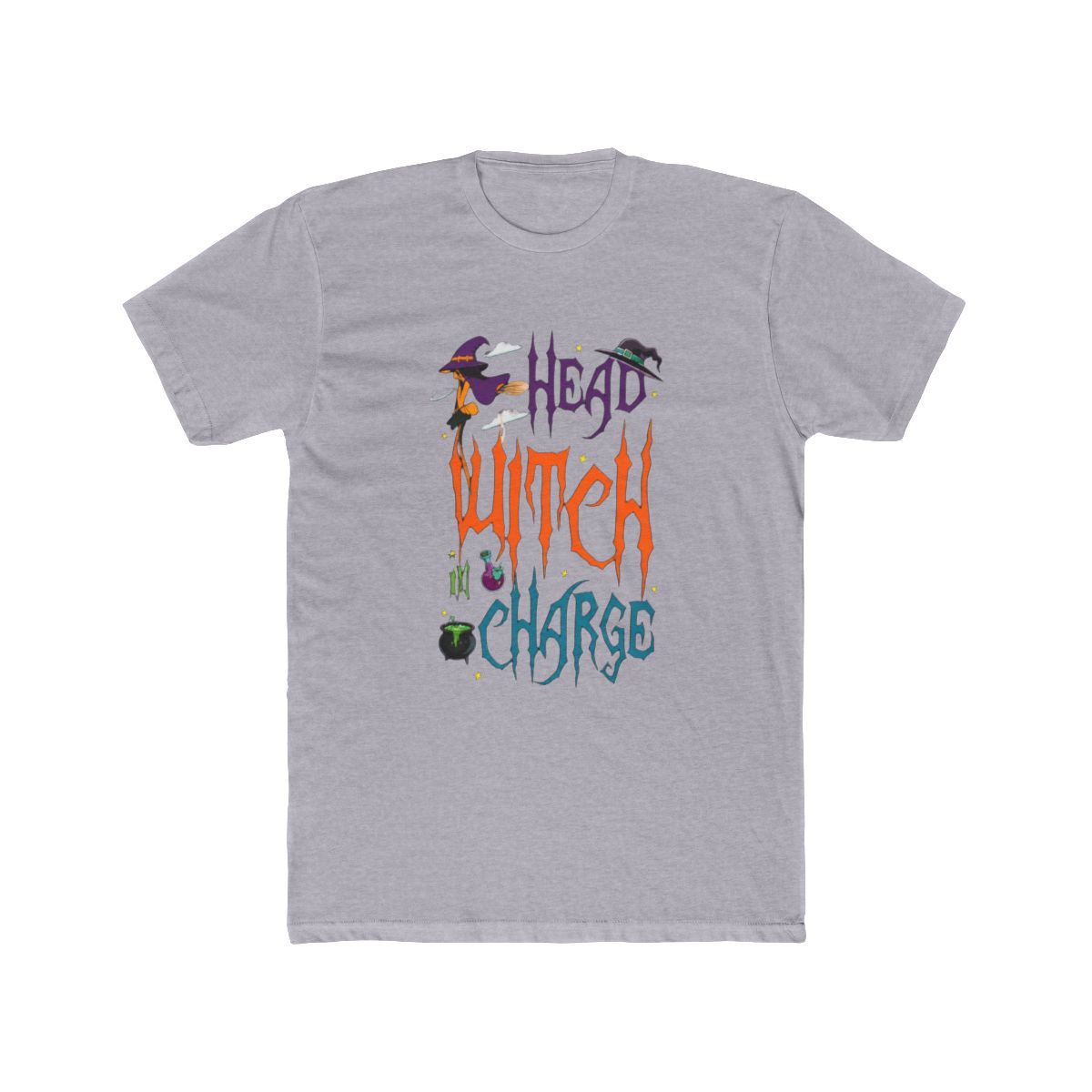 Head Witch in Charge Hat Brew Broom Happy Hallowee T Shirt | Witch Hat Atelier - alternate angle 4, merchandise
