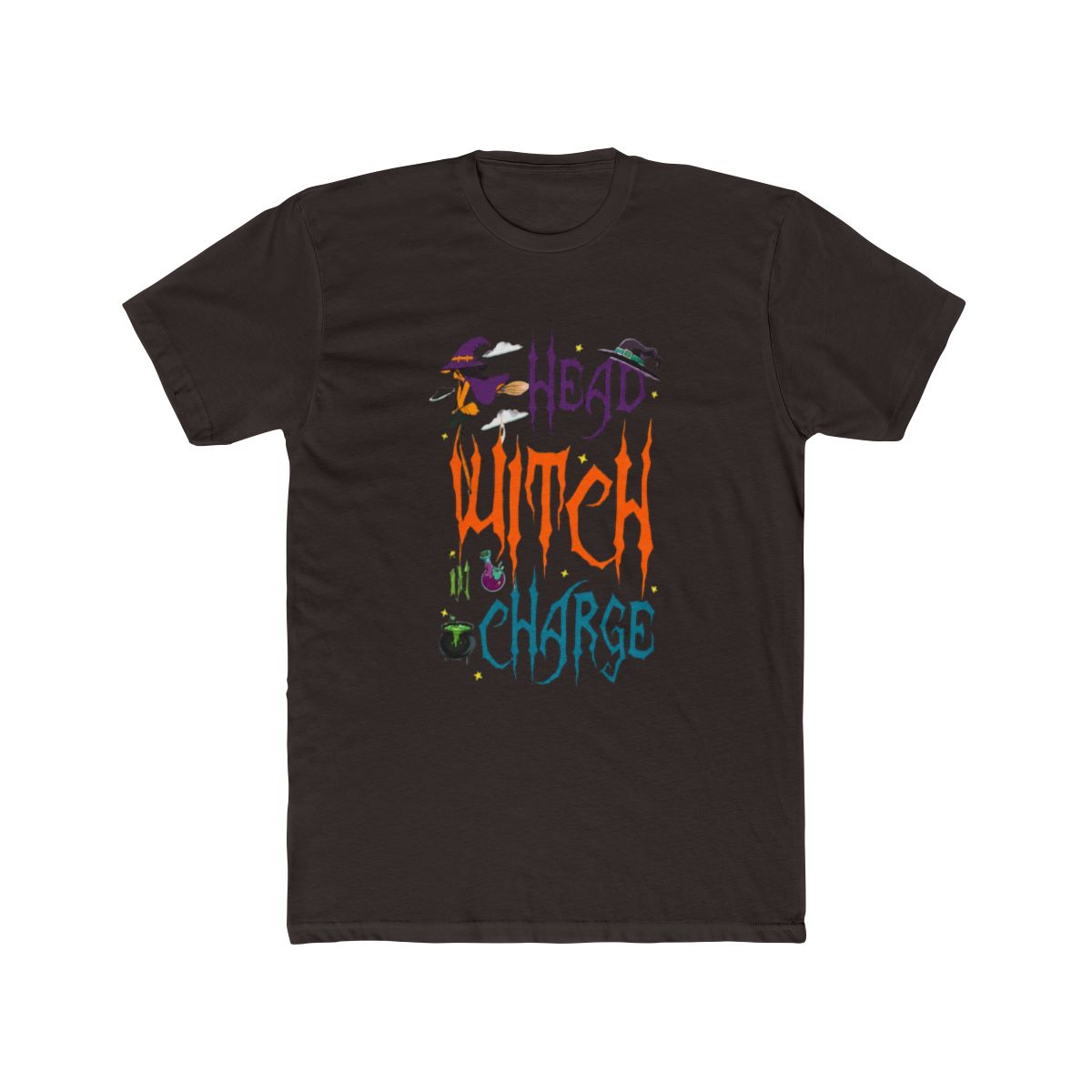 Head Witch in Charge Hat Brew Broom Happy Hallowee T Shirt | Witch Hat Atelier - alternate angle 2, merchandise