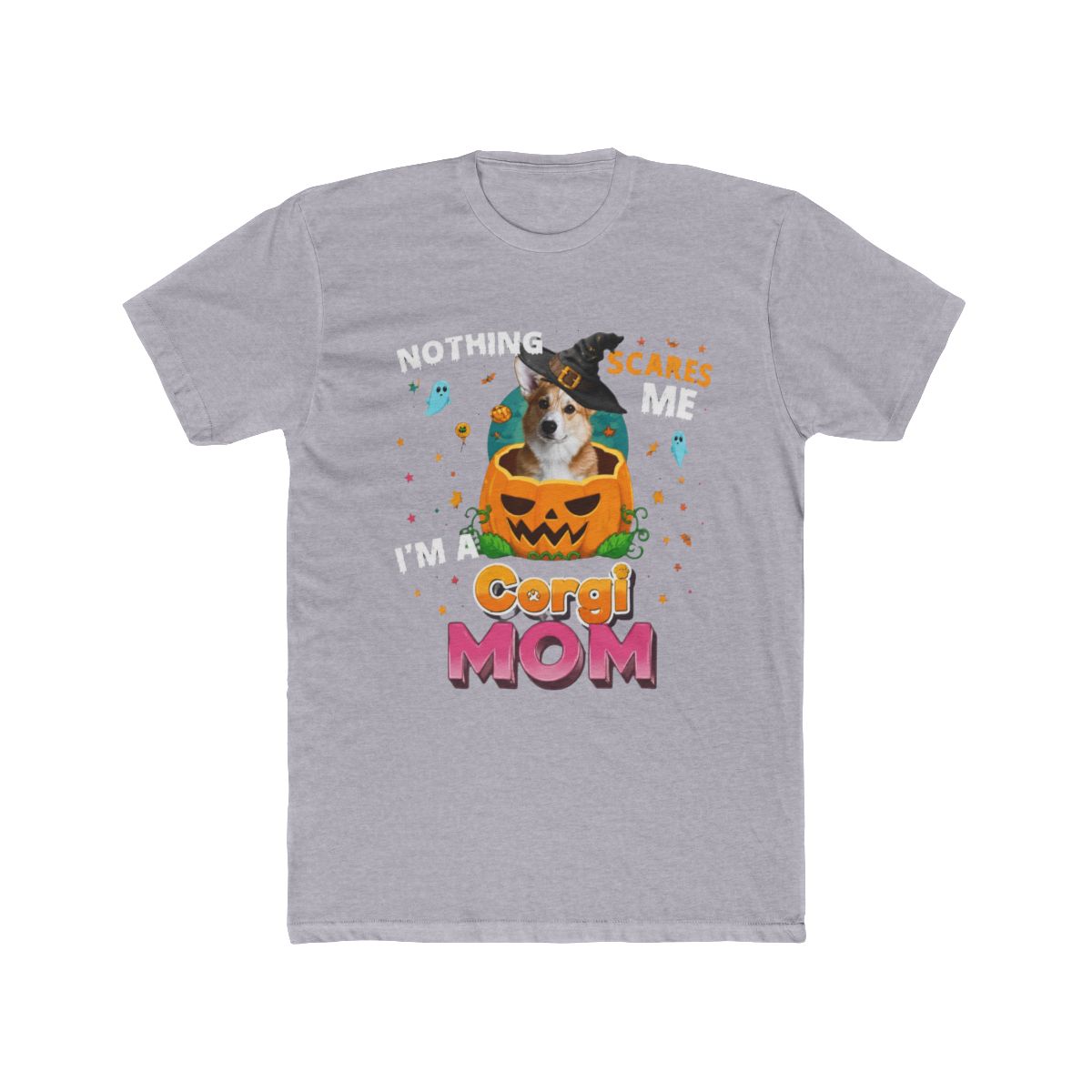 Nothing Scares Me Im A Corgi Dog Mom Witch Hat Lov T Shirt | Witch Hat Atelier - alternate angle 4, merchandise