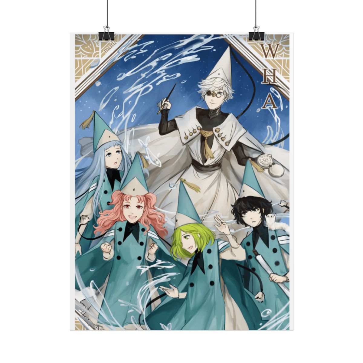 Witch Hat Atelier Characters Rolled Poster | Fantasy Anime Art Print