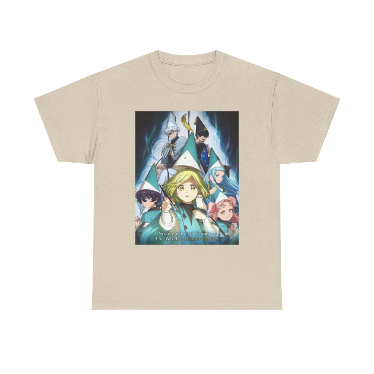 Witch Hat Atelier Anime Fantasy Character Collage T-Shirt | Group Portrait Tee - alternate angle 4, merchandise