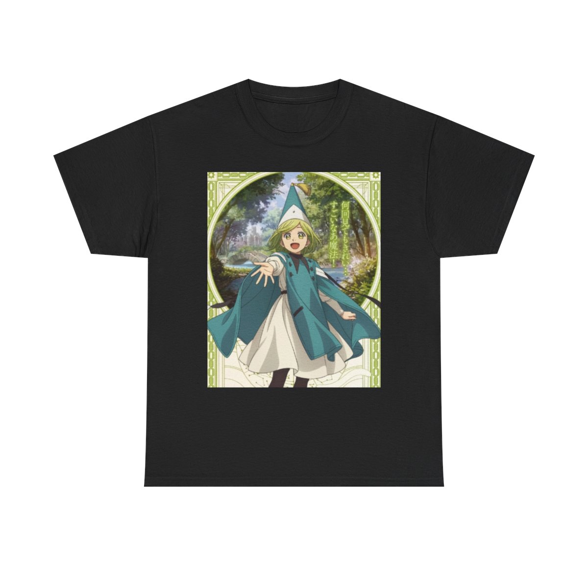 Witch Hat Atelier Forest Witch Girl T-Shirt | Anime Cottagecore Magic Illustration - alternate angle 2, merchandise