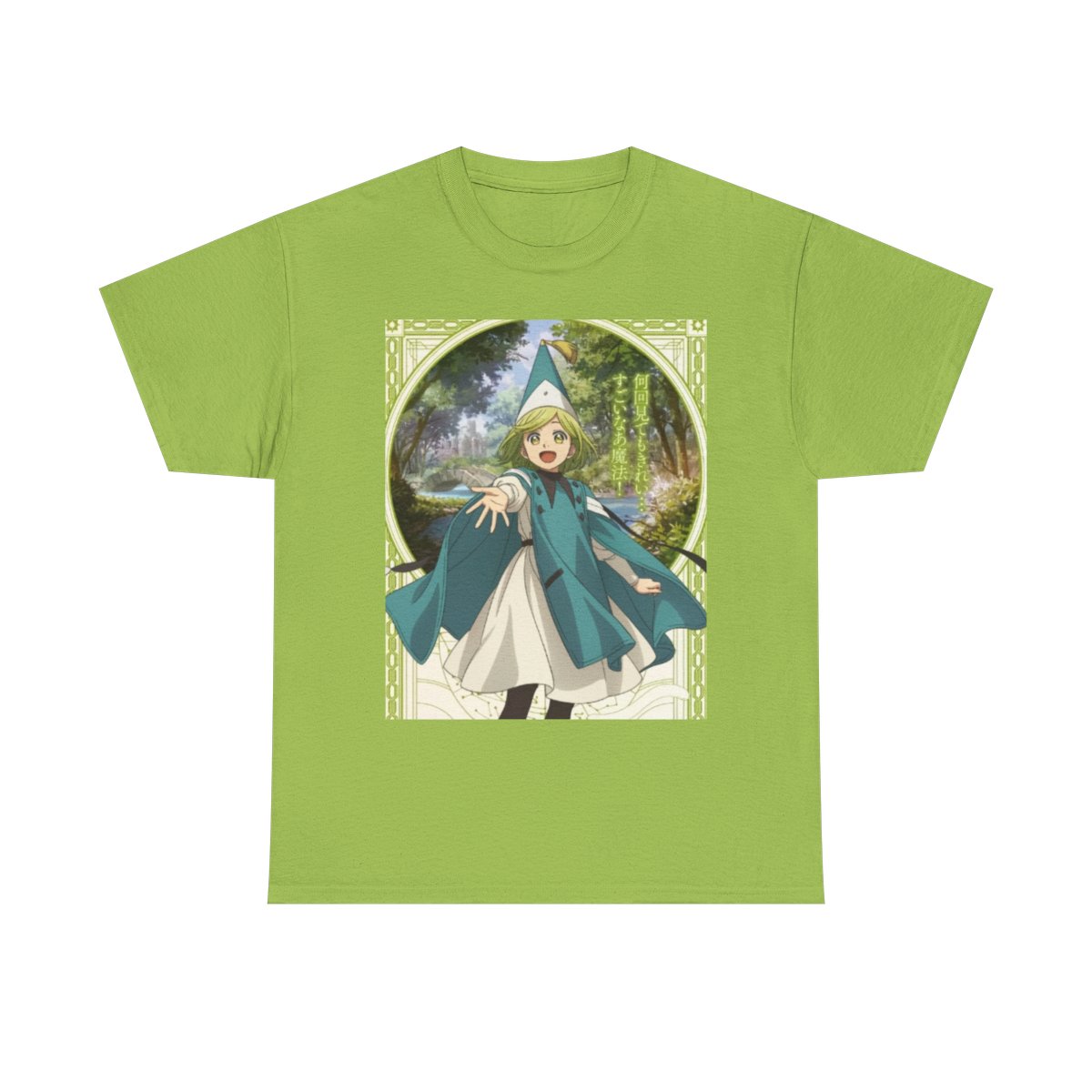 Witch Hat Atelier Forest Witch Girl T-Shirt | Anime Cottagecore Magic Illustration - alternate angle 3, merchandise